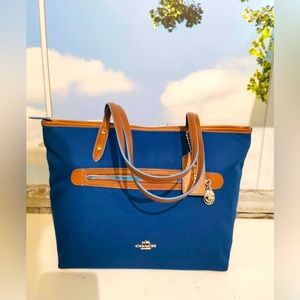 COACH Bright Mineral Sawyer Tote Bag
